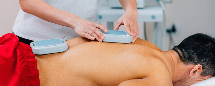 Patient receiving pemf therapy